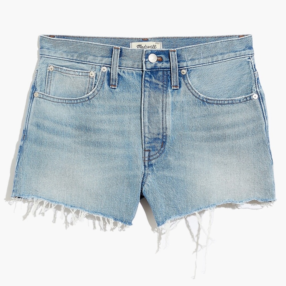Madewell Relaxed Denim Shorts in Rosemount Wash: Destroyed Hem Edition 25